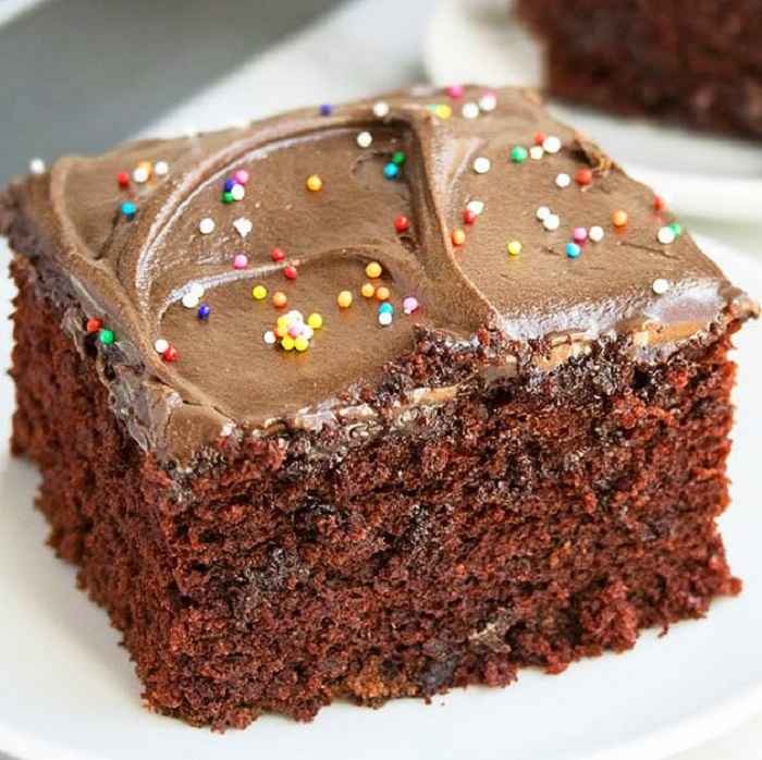 Chocolate Depression Cake recipe