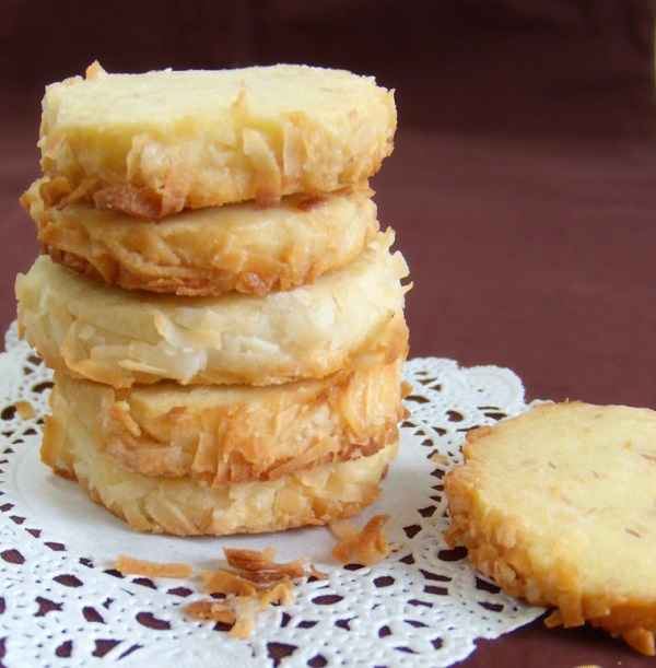 Toasted Coconut Wafers recipe